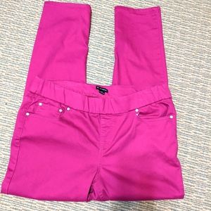 Pink ankle pants size 12
